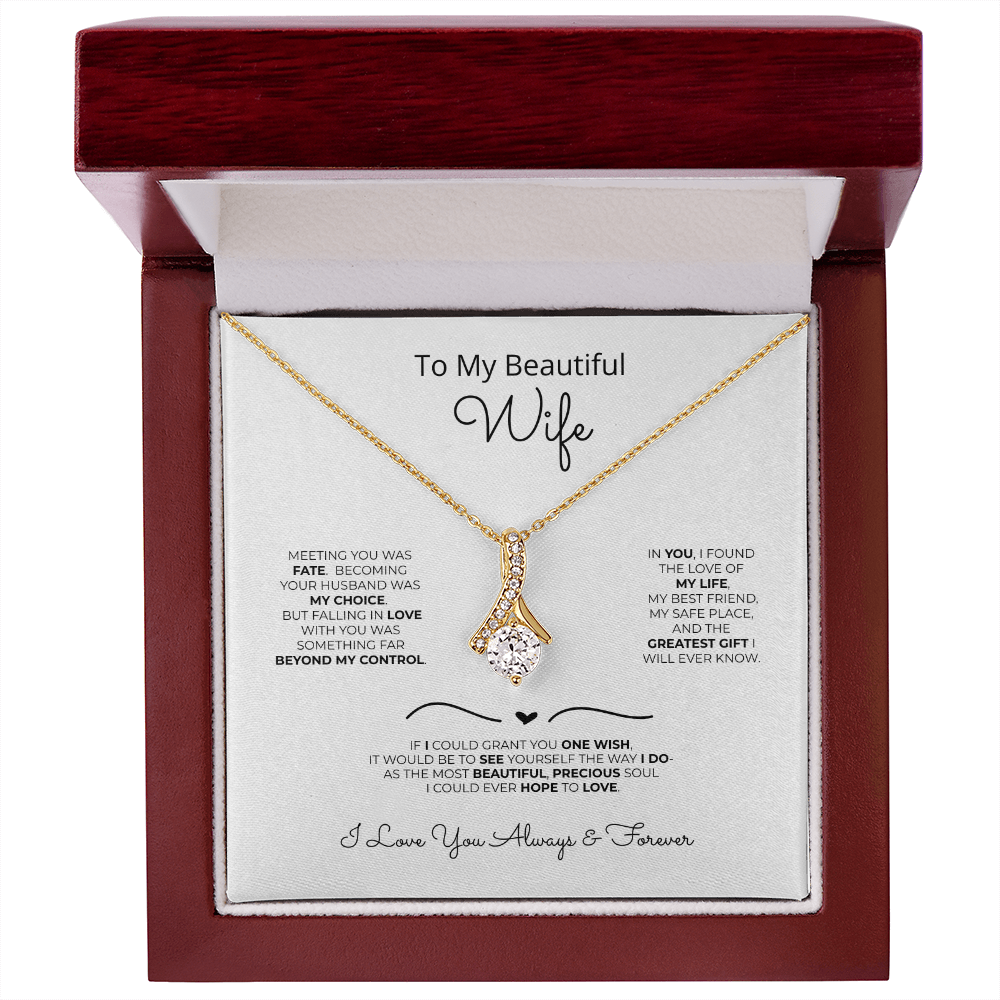 Alluring Beauty Necklace Gift for Wife – Fate Brought Us Together