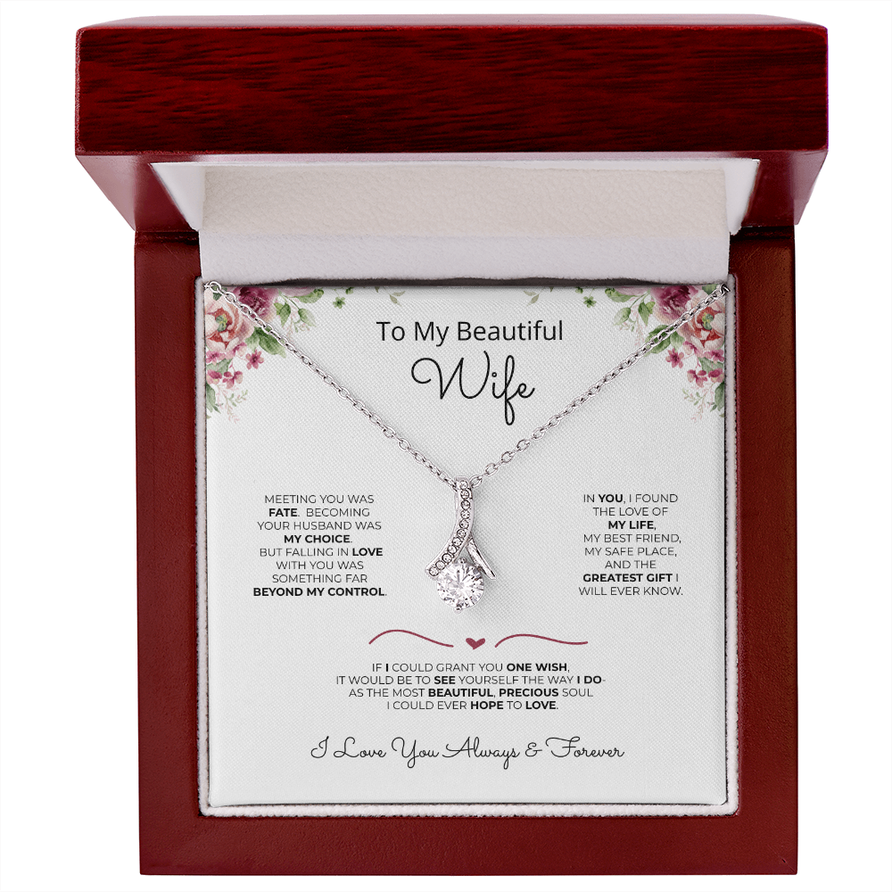 To My Wife, My Greatest Gift, Alluring Beauty Necklace