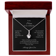 Alluring Beauty Necklace Gift for Mother of the Groom from Son – On My Wedding Day
