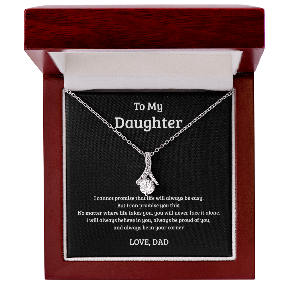Alluring Beauty Necklace Gift for Daughter from Dad – Always in Your Corner