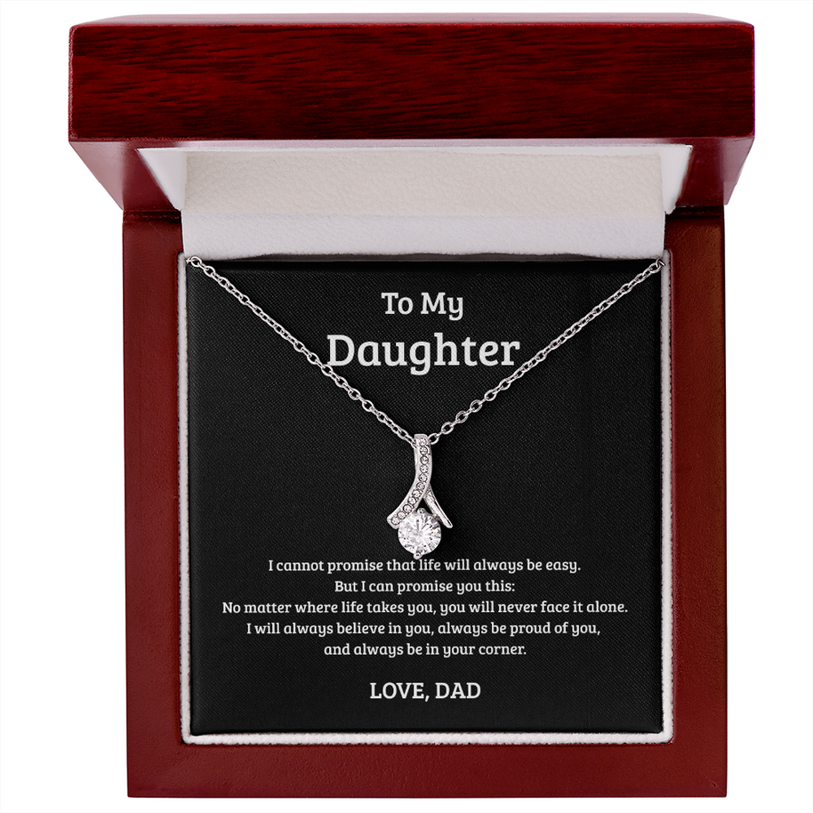 Alluring Beauty Necklace Gift for Daughter from Dad – Always in Your Corner