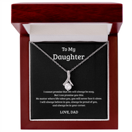 Alluring Beauty Necklace Gift for Daughter from Dad – Always in Your Corner