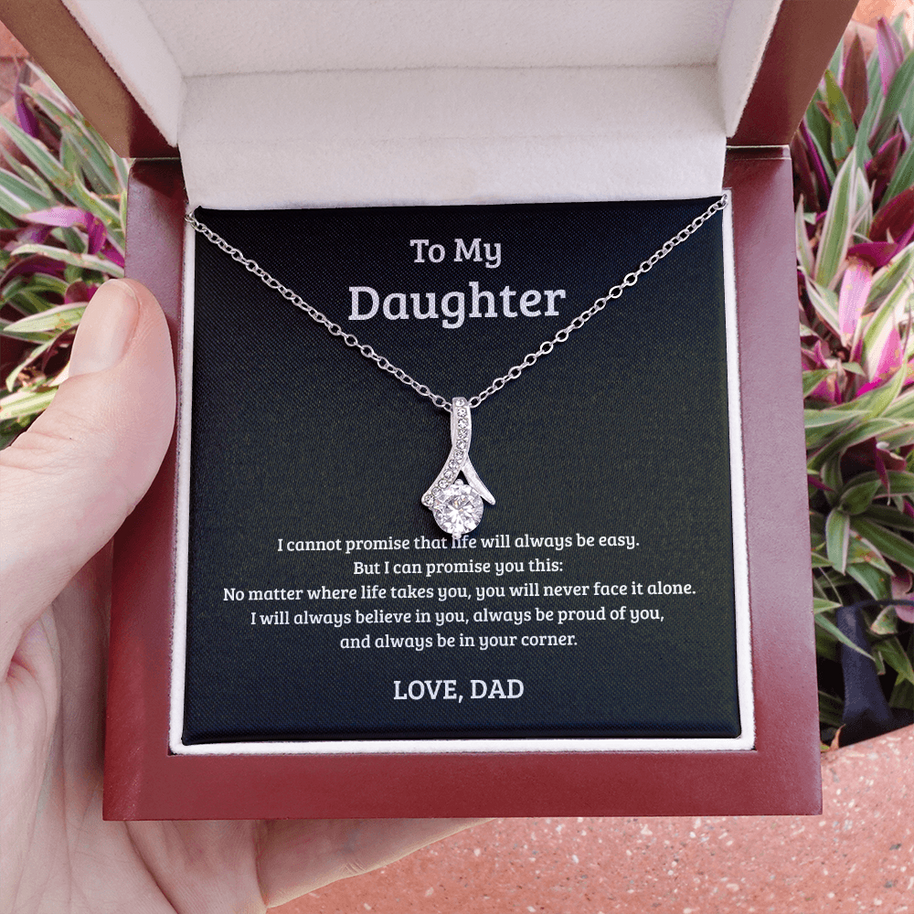Alluring Beauty Necklace Gift for Daughter from Dad – Always in Your Corner