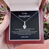 Alluring Beauty Necklace Gift for Daughter from Dad – Always in Your Corner