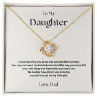 Love Knot Necklace Gift for Daughter from Dad – I’ll Always Be Here