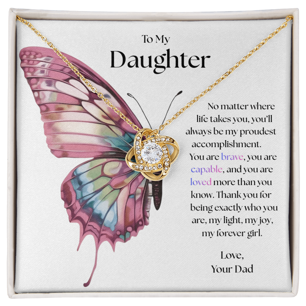 To My Daughter, My Proudest Joy Necklace