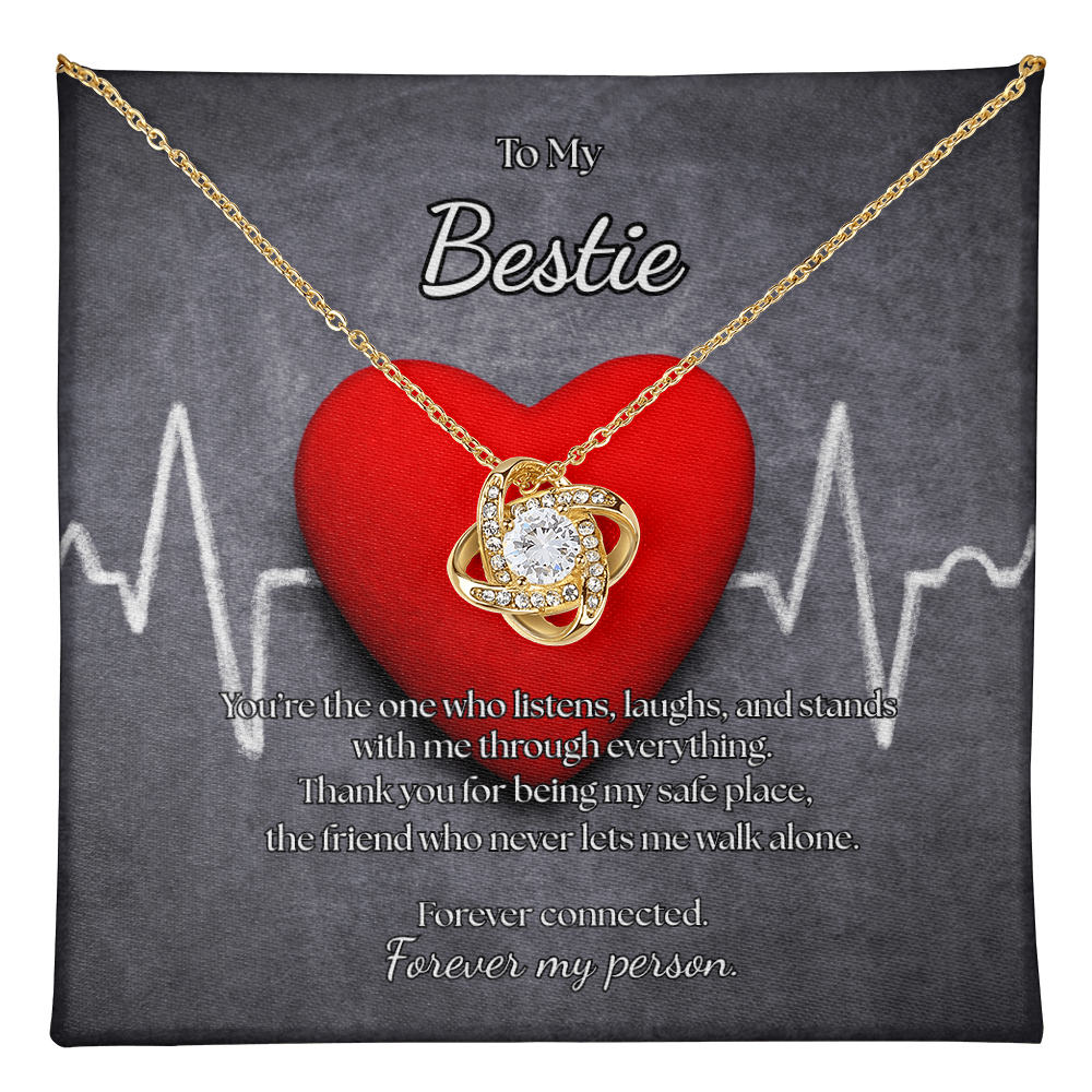 To My Bestie,  Forever My Person Necklace