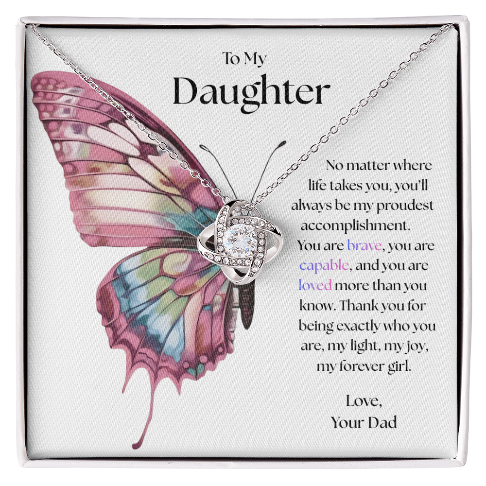 To My Daughter, My Proudest Joy Necklace