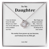 To My Daughter, I'll always be in your corner