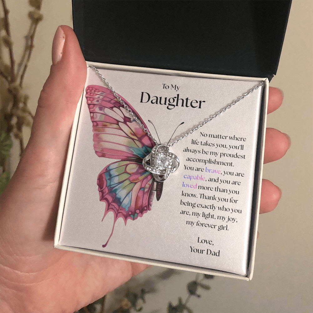 To My Daughter, My Proudest Joy Necklace