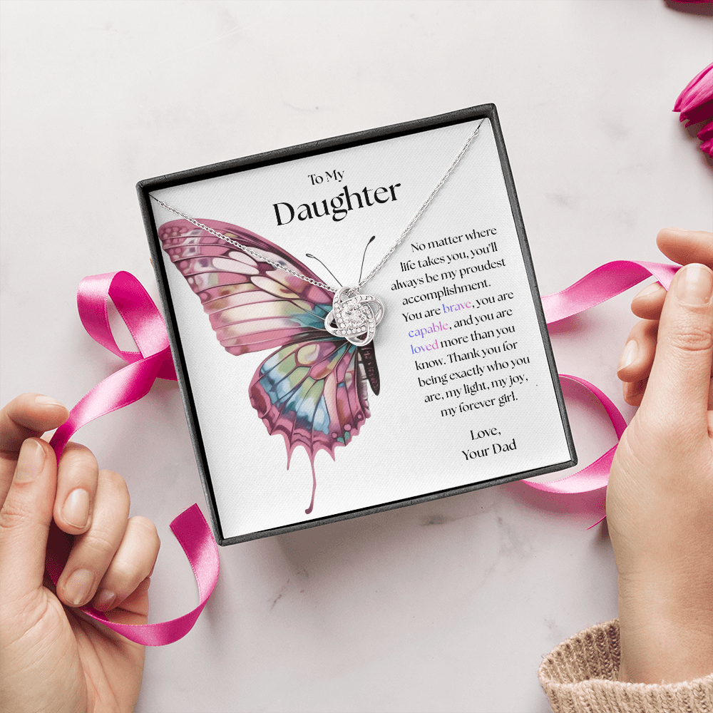 To My Daughter, My Proudest Joy Necklace