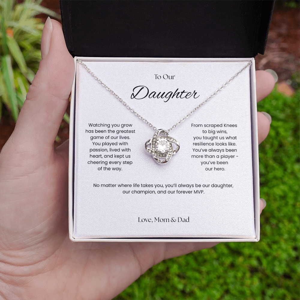 To Our Daughter- Forever MVP - Love Knot Necklace