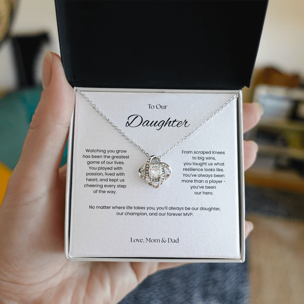 To Our Daughter- Forever MVP - Love Knot Necklace
