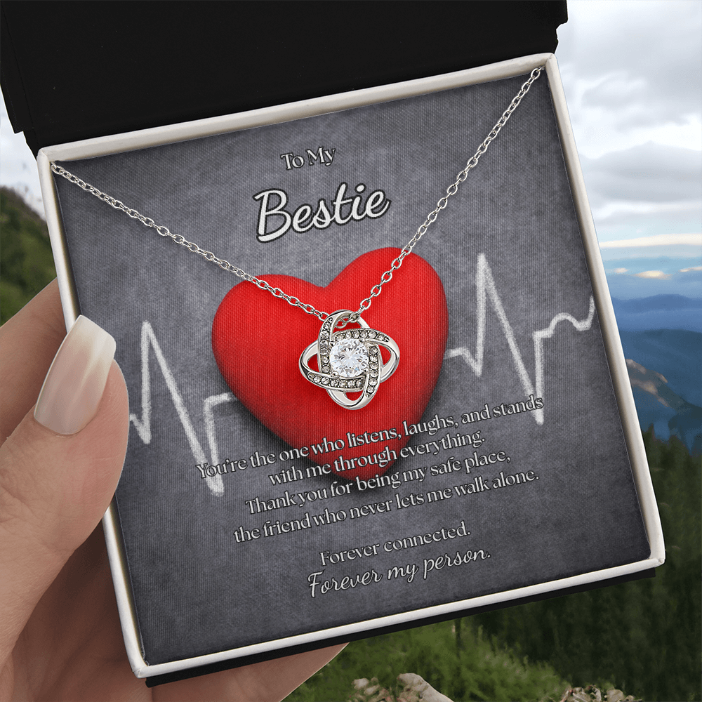 To My Bestie,  Forever My Person Necklace