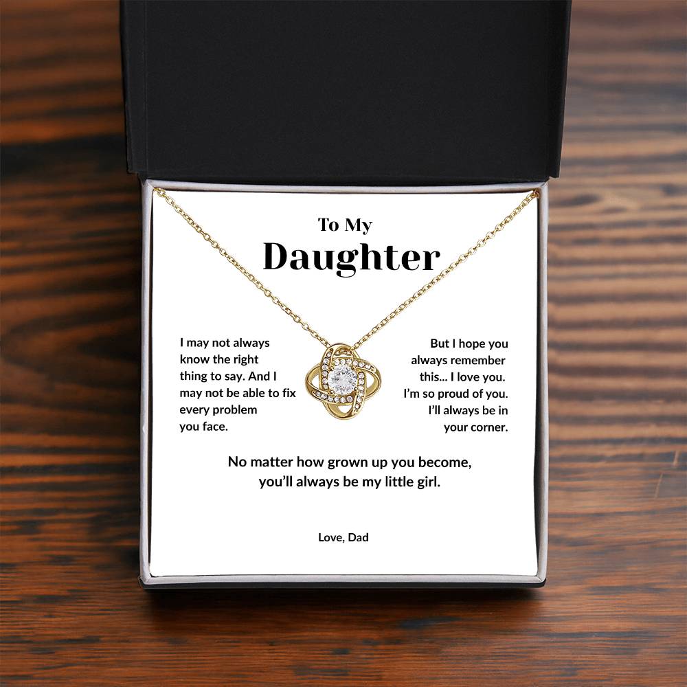 To My Daughter, I'll always be in your corner