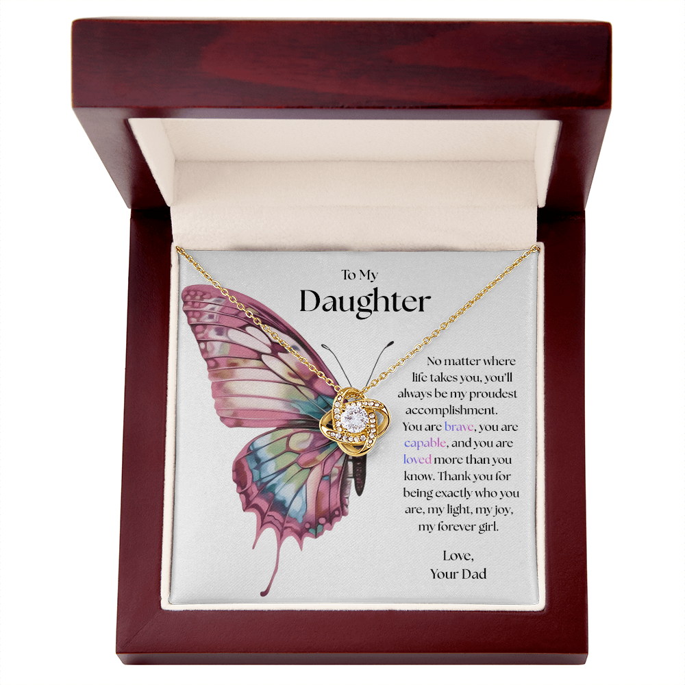 To My Daughter, My Proudest Joy Necklace