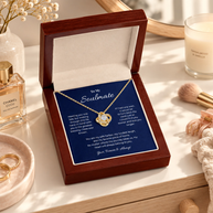 To My Soulmate, Eternal Love Knot Pendant Necklace