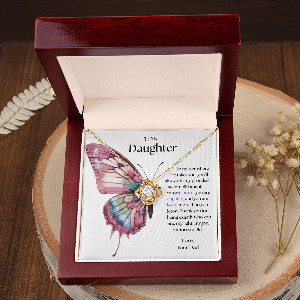 To My Daughter, My Proudest Joy Necklace