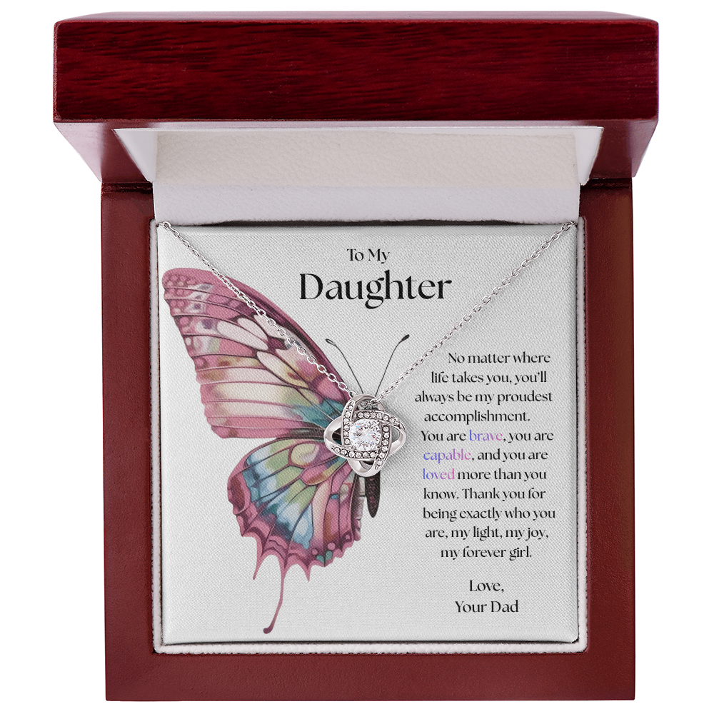 To My Daughter, My Proudest Joy Necklace