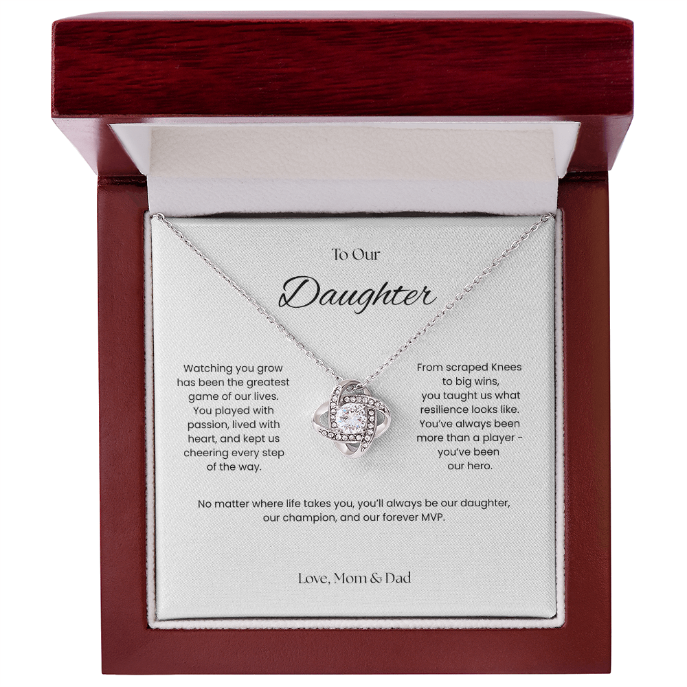 To Our Daughter- Forever MVP - Love Knot Necklace