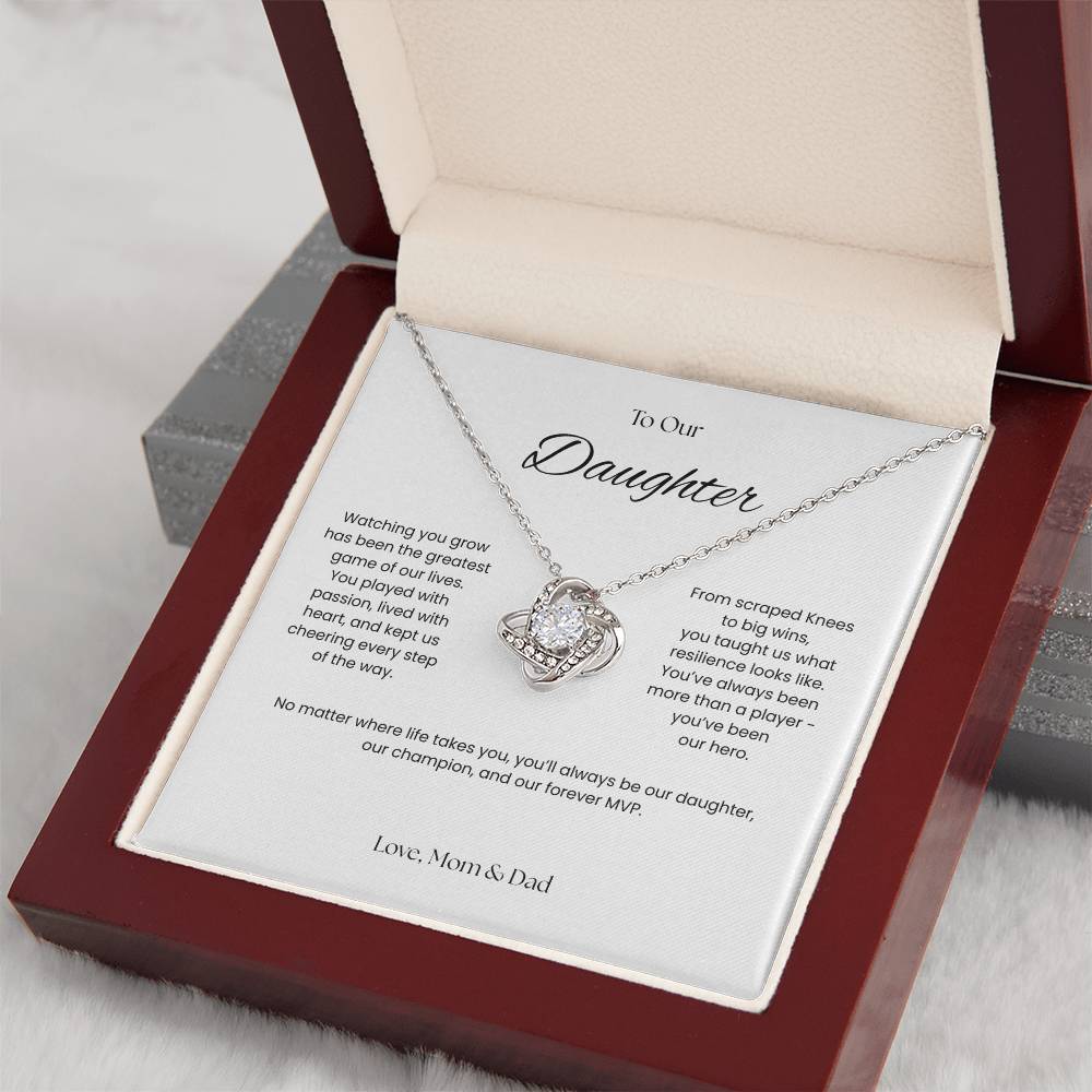 To Our Daughter- Forever MVP - Love Knot Necklace