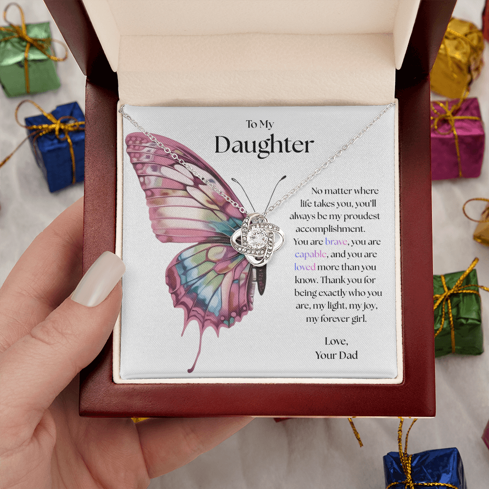 To My Daughter, My Proudest Joy Necklace