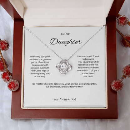 To Our Daughter- Forever MVP - Love Knot Necklace
