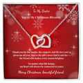 To My Bestie - My Christmas Blessing Necklace
