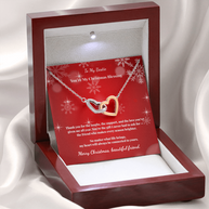 Interlocking Hearts Necklace Christmas Gift for Best Friend – My Christmas Blessing