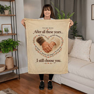 Anniversary Blanket Gift for Wife – I Still Choose You