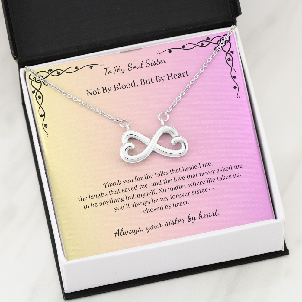 To My Soul Sister - Sister By Heart Necklace