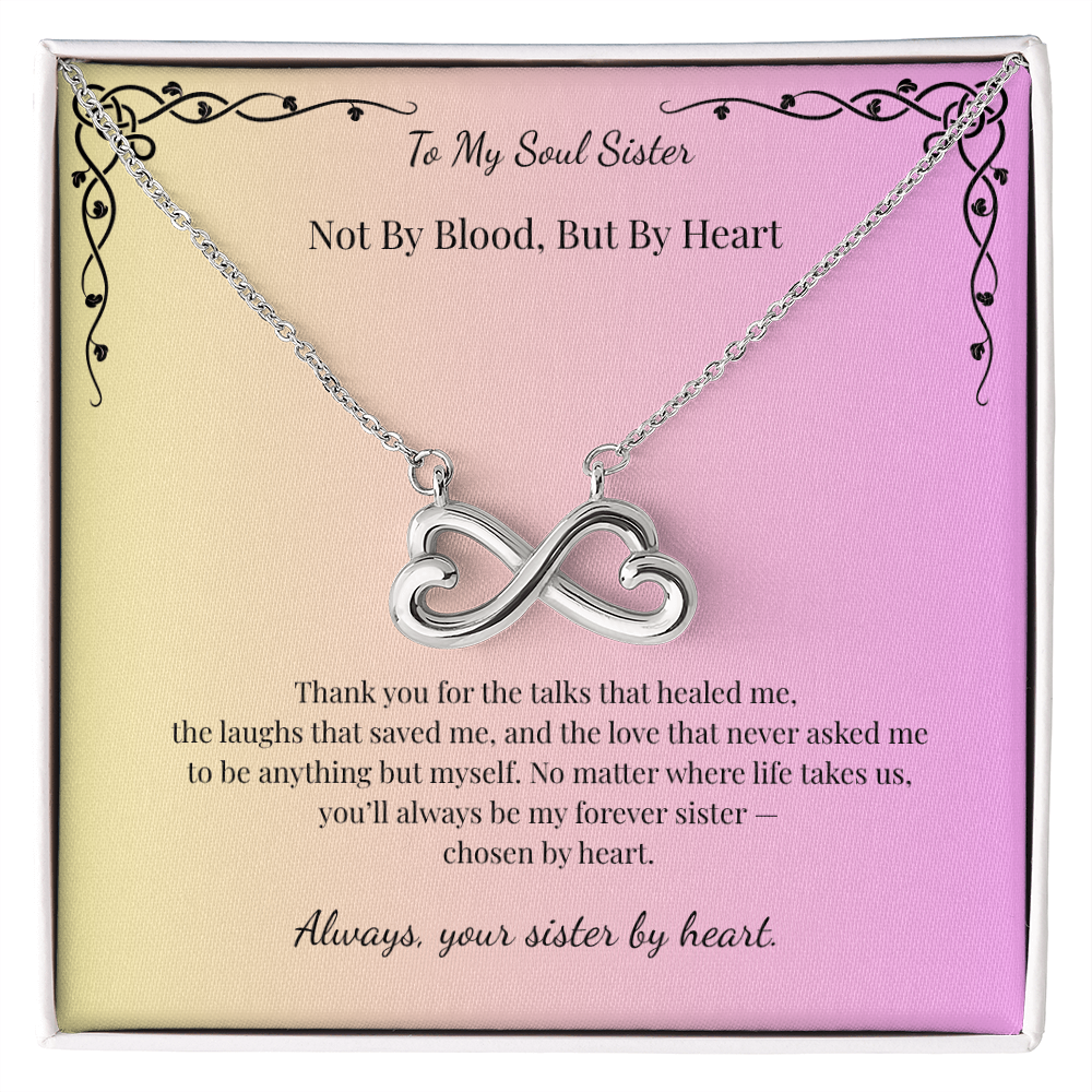 To My Soul Sister - Sister By Heart Necklace
