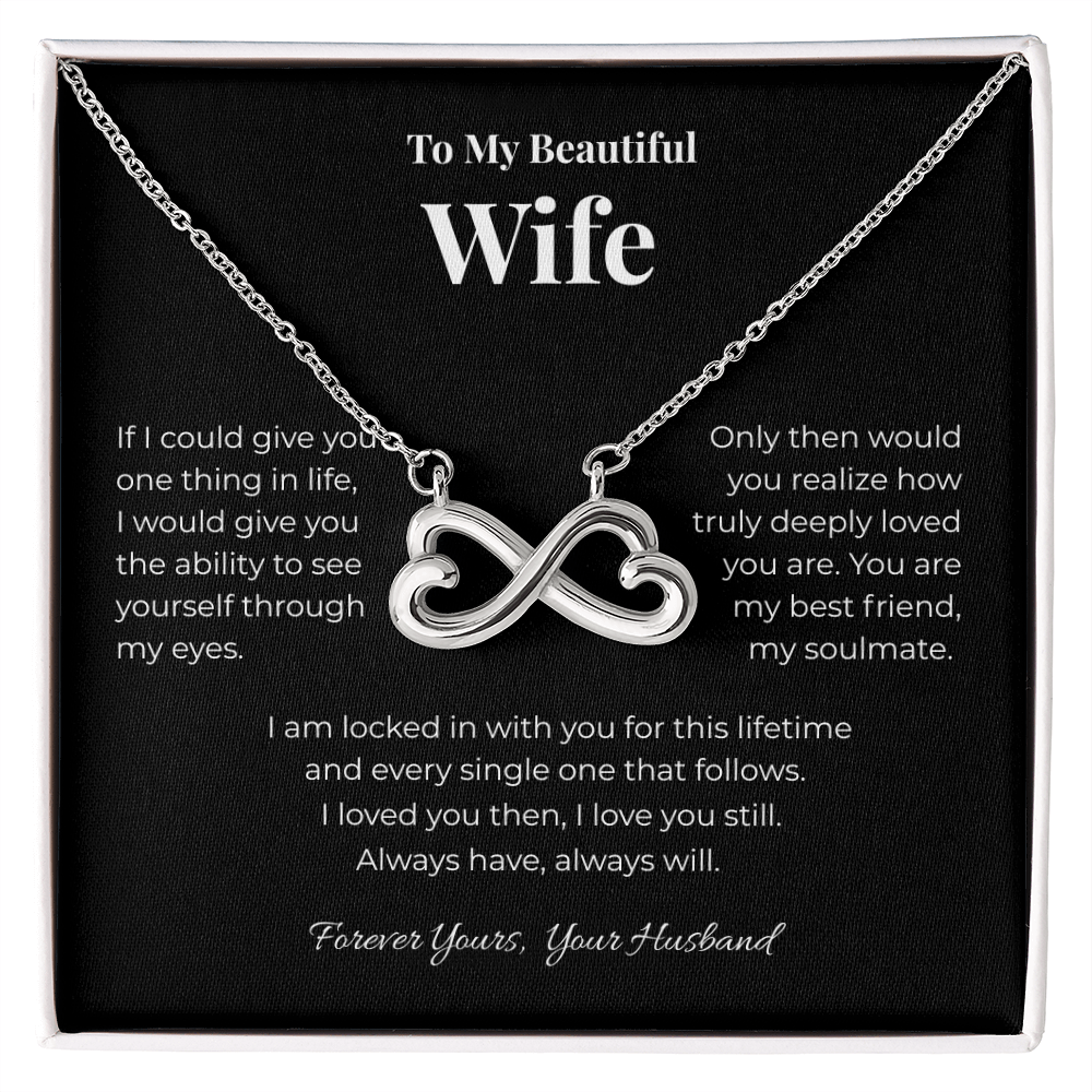 Beautiful Wife, Infinity Heart Pendant