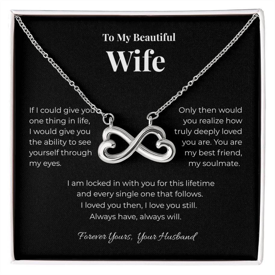 Beautiful Wife, Infinity Heart Pendant