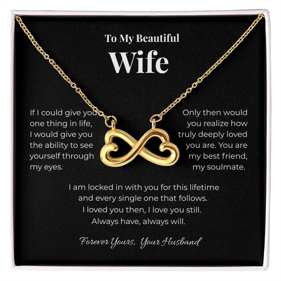 Beautiful Wife, Infinity Heart Pendant
