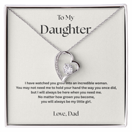 Forever Love Necklace Gift for Daughter from Dad – Always Be Here
