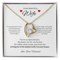 Forever Love Necklace Gift for Wife – My Best Decision