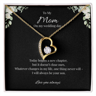 Forever Love Necklace Gift for Mother of the Groom from Son – A New Chapter