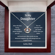 Crown Necklace Gift for Daughter from Dad – Remember Whose Daughter You Are