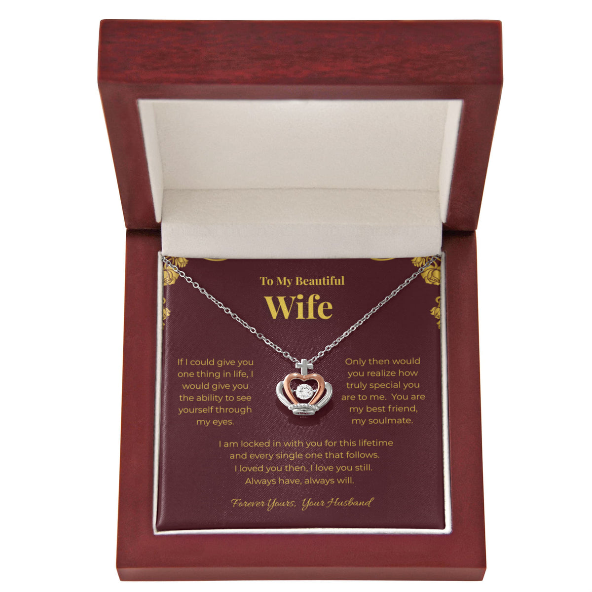 Beautiful Wife Regal Crown Pendant