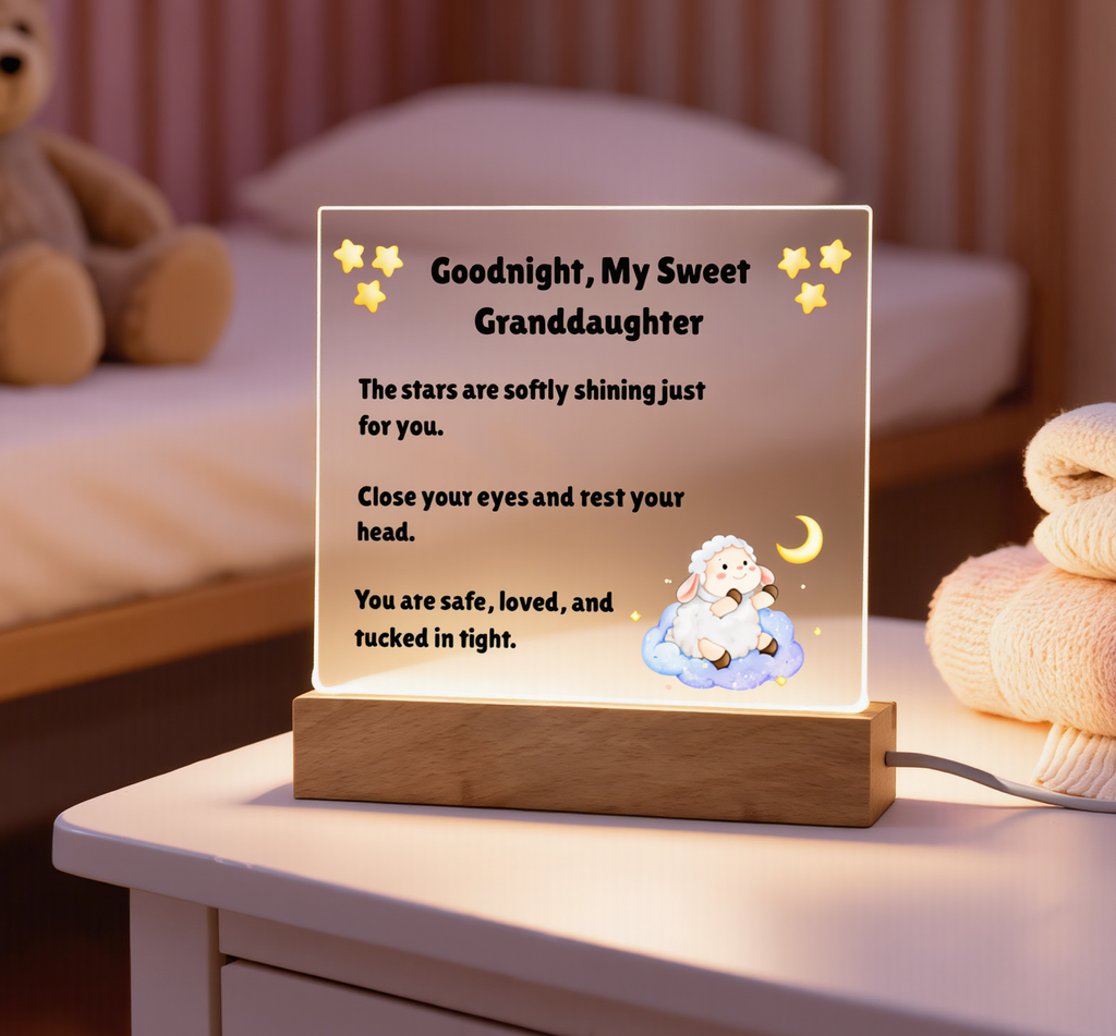 Goodnight, My Sweet Grandaughter Acrylic Plaque