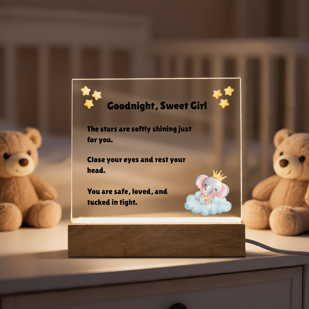 Goodnight, Sweet Girl Acrylic Plaque