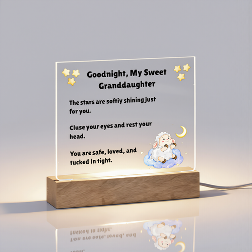 Goodnight, My Sweet Grandaughter Acrylic Plaque